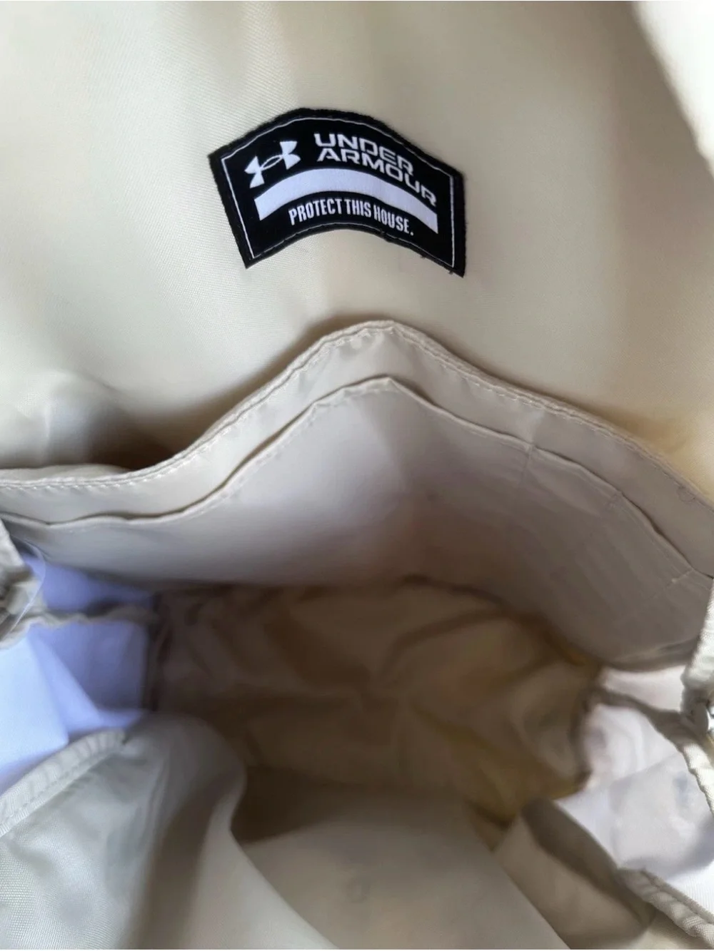 Under Armour Adult Hustle 6.0 Backpack, Camo White Taupe Cream Ivory